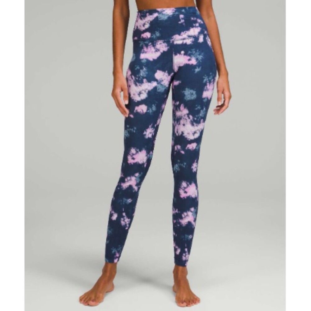 Lululemon Align High-Rise Pant 28" Circulate Tie Dye Mineral Blue Multi
